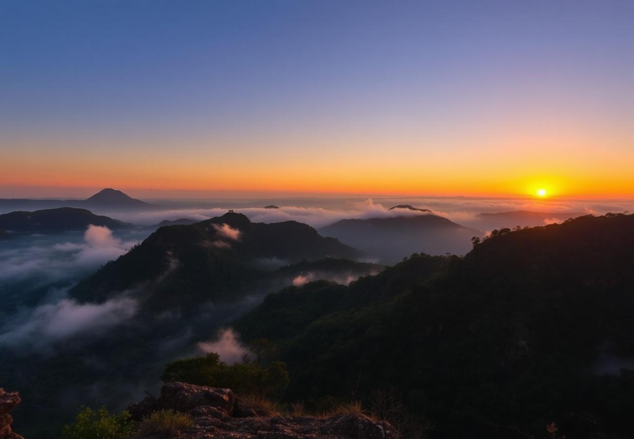 Amanhecer na serra