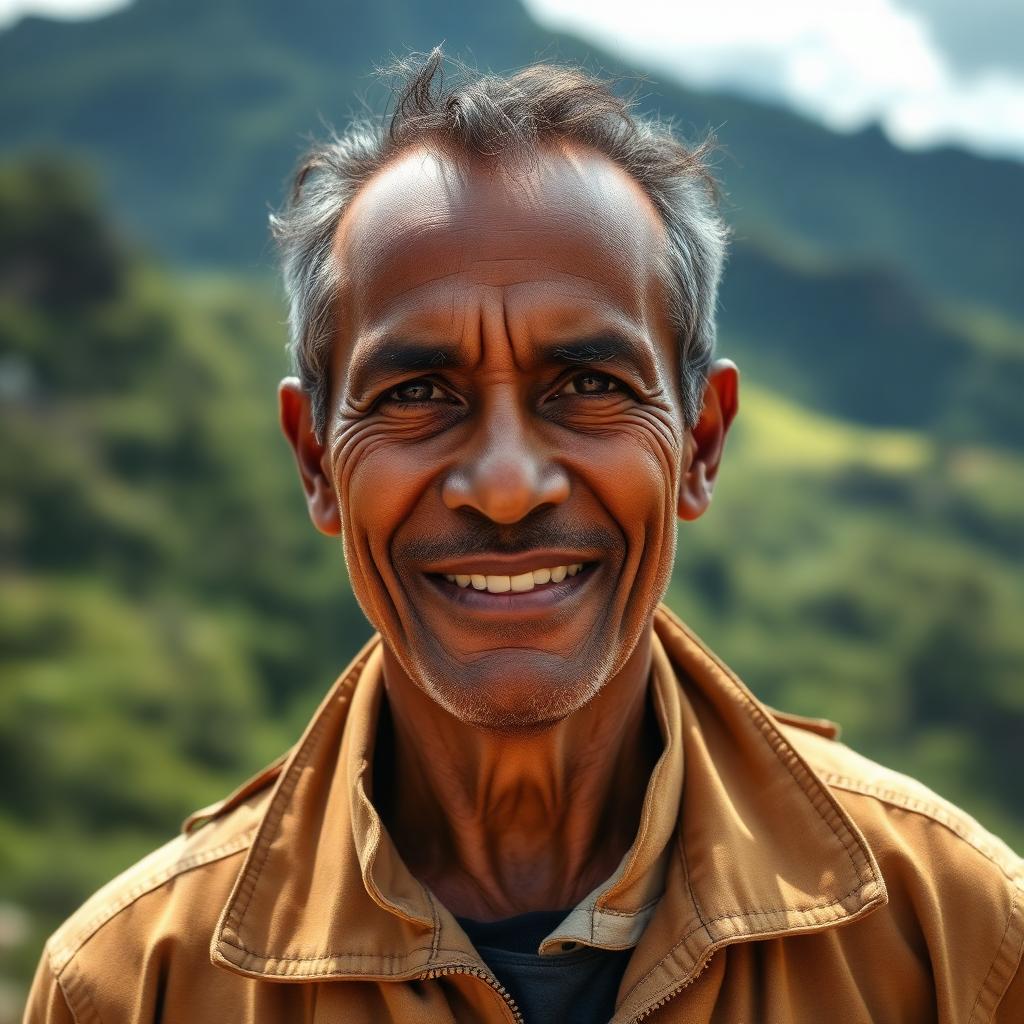 Retrato de Ivan, guia nativo e co-fundador da Alma Turismo